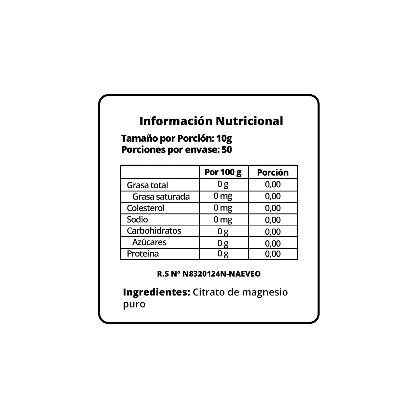CITRATO DE MAGNESIO (RELAJACION Y EQUILIBRIO)